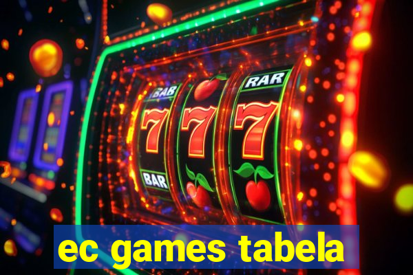 ec games tabela